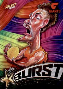 2022 Select AFL Footy Stars - Starburst Caricature - Paint #SBP32 Harry Perryman Front